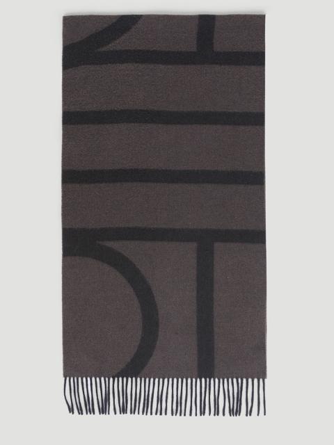 Totême Monogram Jacquard Wool Scarf