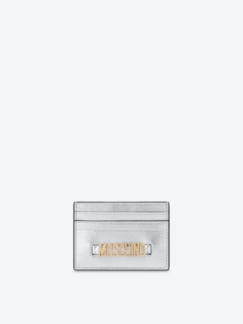 Moschino LETTERING LOGO FOILED CARD HOLDER