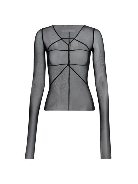 Rick Owens Women's Temple Sheer Top - Black