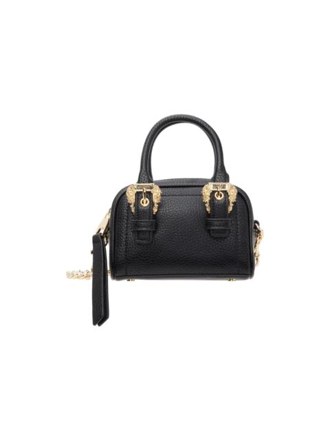 VERSACE JEANS COUTURE Black Curb Chain Top Handle Bag