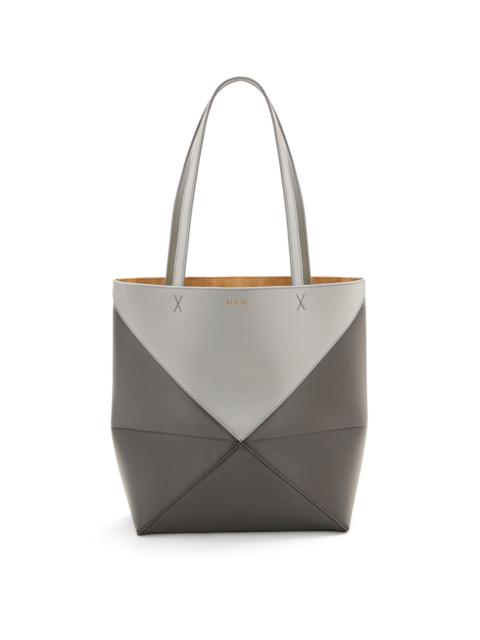 Loewe Puzzle Fold Tote in shiny calfskin