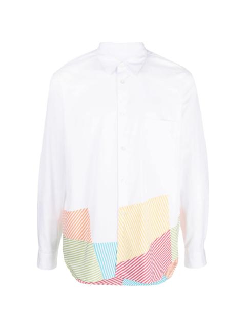 Comme des Garçons Homme Plus geometric-print cotton shirt