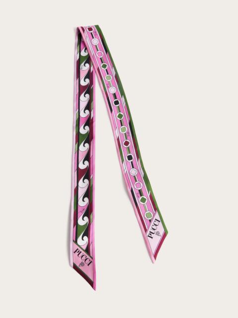 PUCCI VIVARA AND BOUCLÉ PRINT SILK SCARF