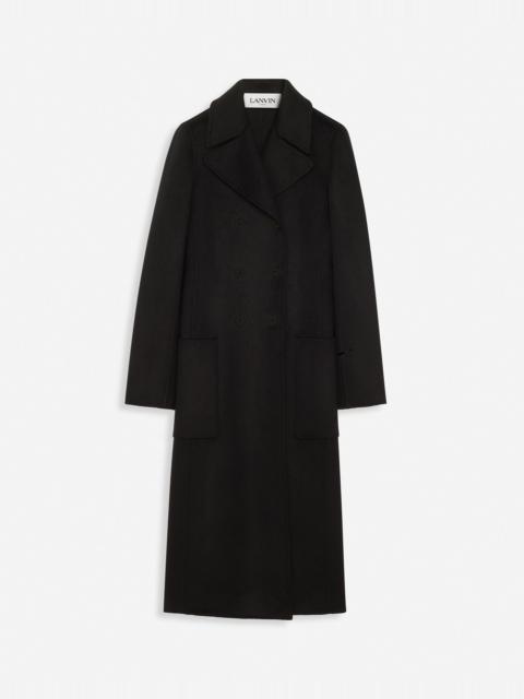 Lanvin LONG COAT IN DOUBLE-FACED CASHMERE