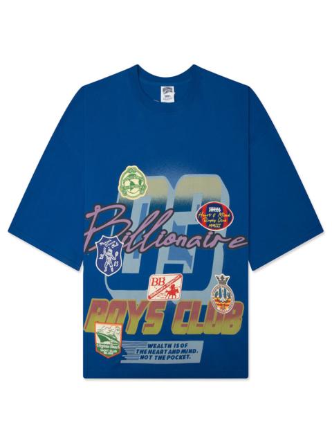 BILLIONAIRE BOYS CLUB CLUBS S/S KNIT - LAPIS BLUE