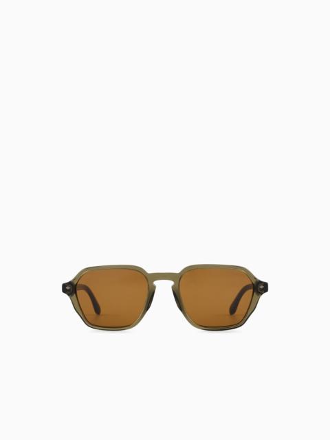 GIORGIO ARMANI MEN’S SQUARE SUNGLASSES