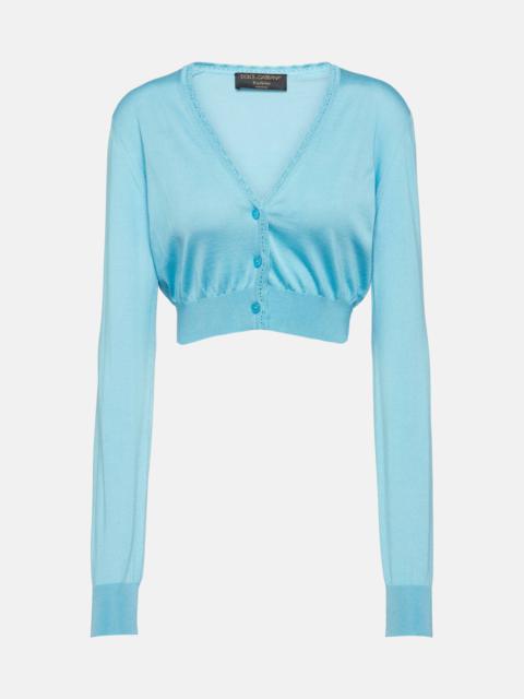 Dolce & Gabbana Capri cropped silk cardigan