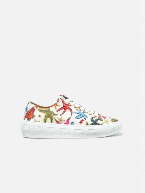 VERSACE Greca Trésor de la Mer Print Sneakers