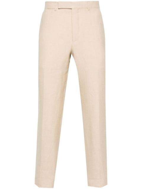 ZEGNA mÃ©lange interlock-twill trousers