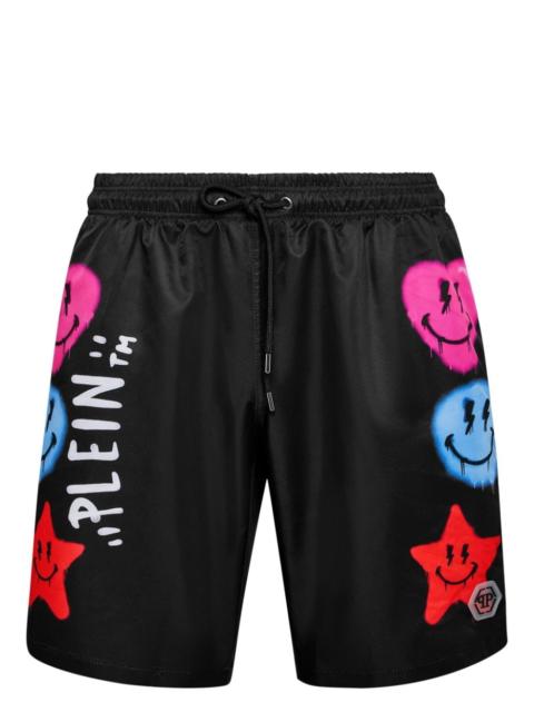PHILIPP PLEIN graphic-print swim shorts