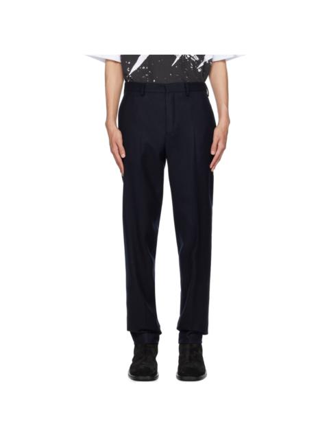 Dries Van Noten Navy Slim-Fit Trousers