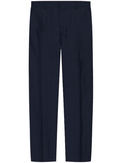 AMI Paris pressed-crease tapered trousers