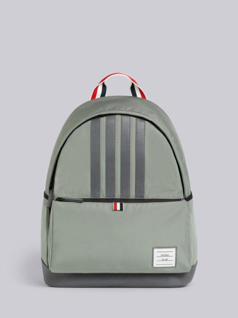 Thom Browne Medium Grey Nylon and Interlock 4-Bar Applique Easy Backpack