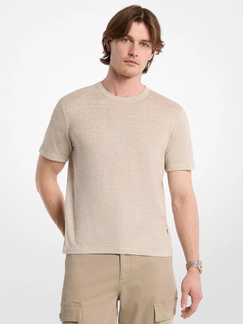 MICHAEL KORS Linen and Cotton T-Shirt