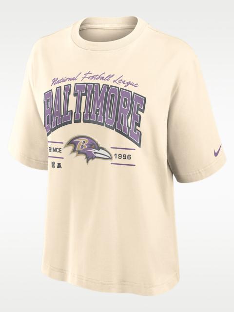Nike Baltimore Ravens Vintage Mod Boxy Women's Nike NFL T-Shirt
