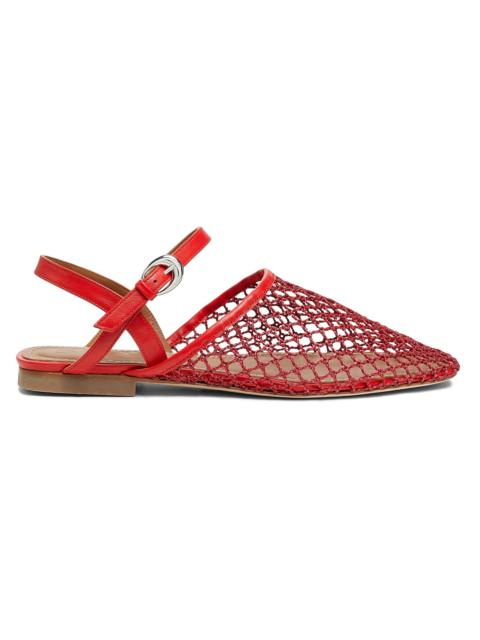 STAUD Women's Rete Paper Net Sandals - Red Netting