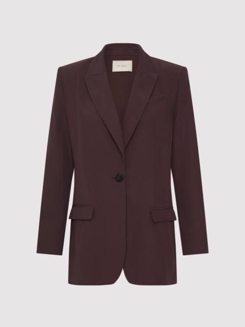 ST. AGNI Classic Blazer - Port