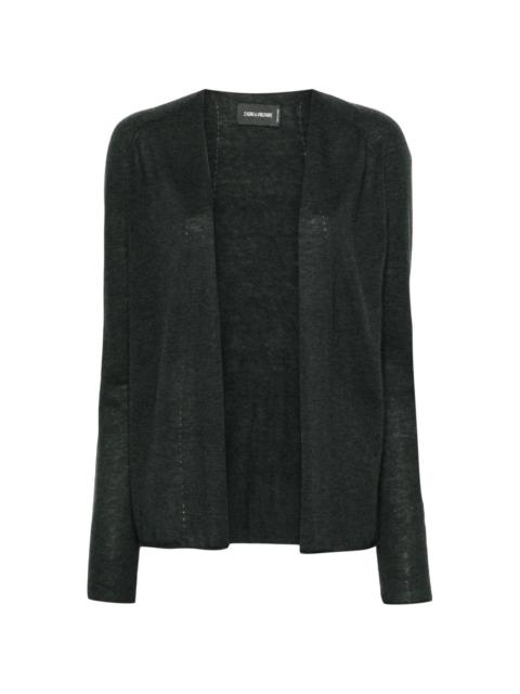 open-front cashmere cardigan
