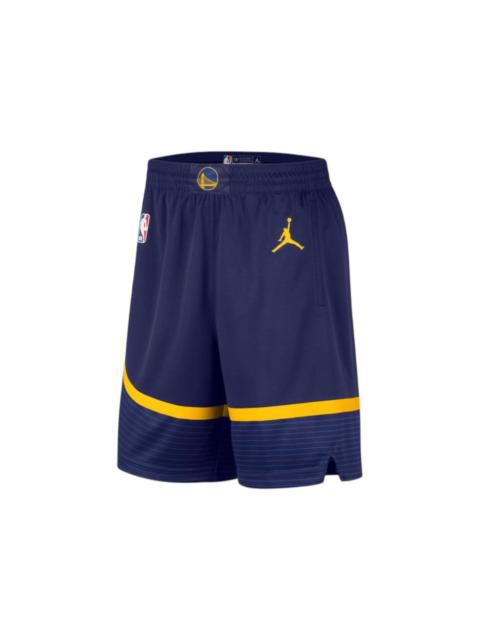 Jordan Nike Jordan NBA Golden State Warriors Statement Edition Dri-Fit Swingman Shorts Navy Blue/Yellow