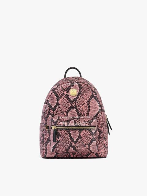 MCM Stark Backpack in Python Print Canvas