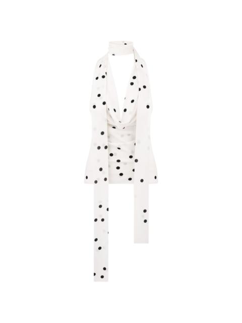 ANNA OCTOBER Agnes polka-dot top