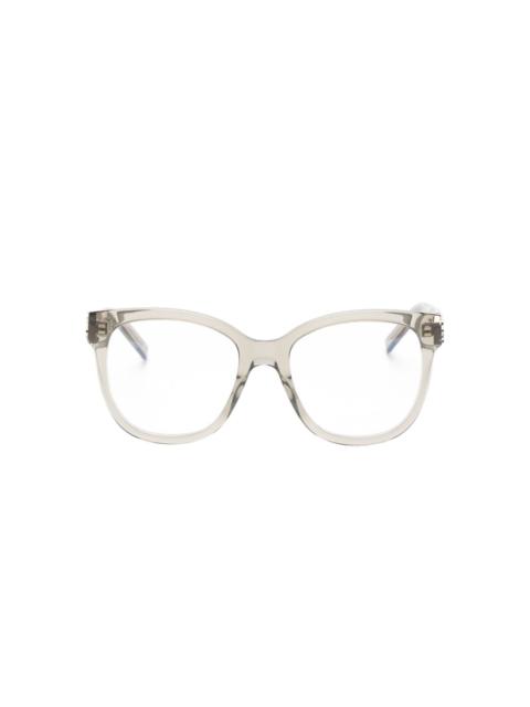 SAINT LAURENT logo-plaque glasses