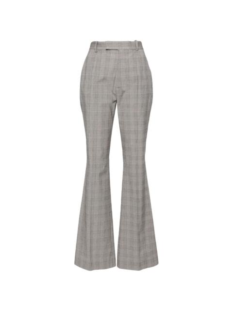 Ray Prince of Wales-print flared trousers