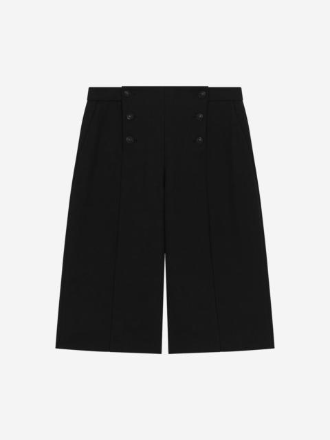 The Kooples WIDE-LEG PANTS WITH BLACK BRIDGE