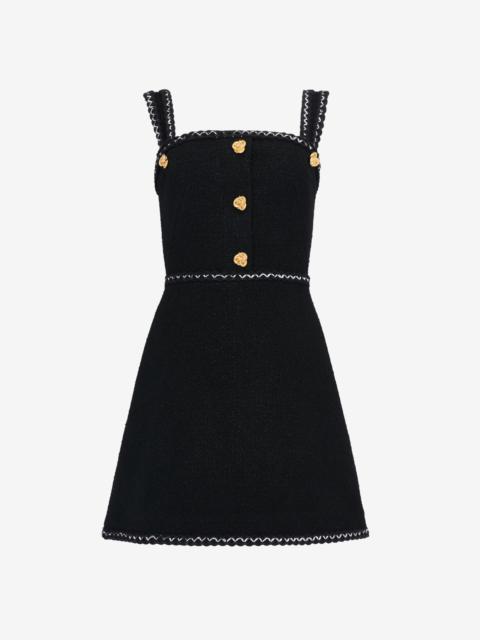 Alexander McQueen Women's Tweed Mini Dress in Black