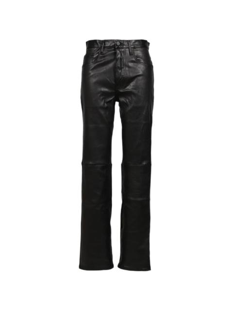 AlLEXANDER DIGENOVA five-pocket leather trousers