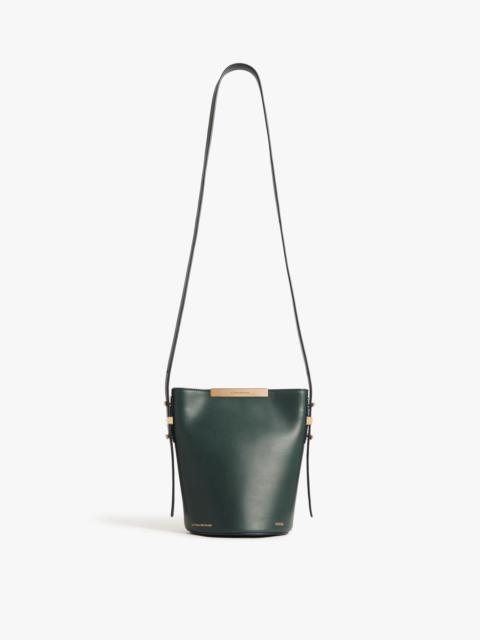 Victoria Beckham Mini Bucket Bag In Petrol Leather