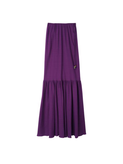 Longchamp Long skirt Violet - Crepe