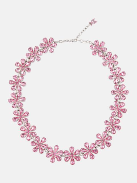 Amina Muaddi Crystal-embellished choker