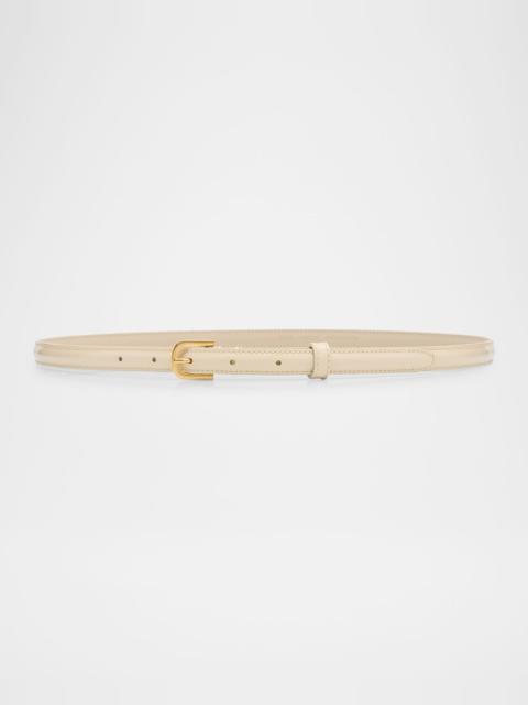 TOTEME Patent Leather Skinny Belt