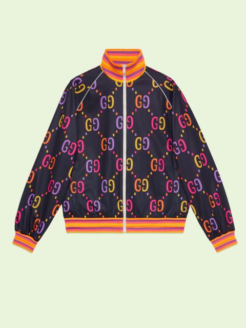 GUCCI Jumbo GG technical jersey zip jacket