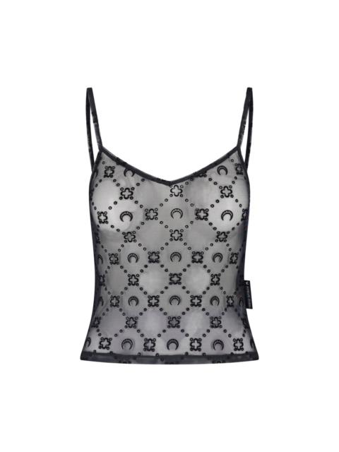 Marine Serre TOP “MONOGRAM FLOCK”
