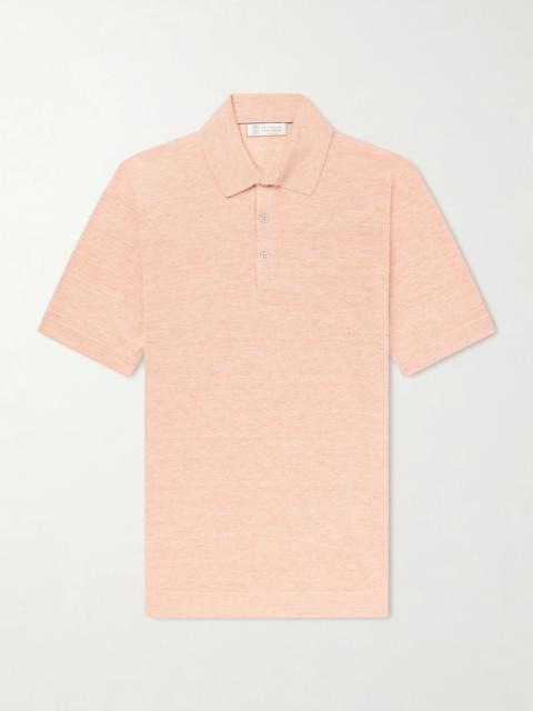 Brunello Cucinelli Linen and Cotton-Blend Polo Shirt