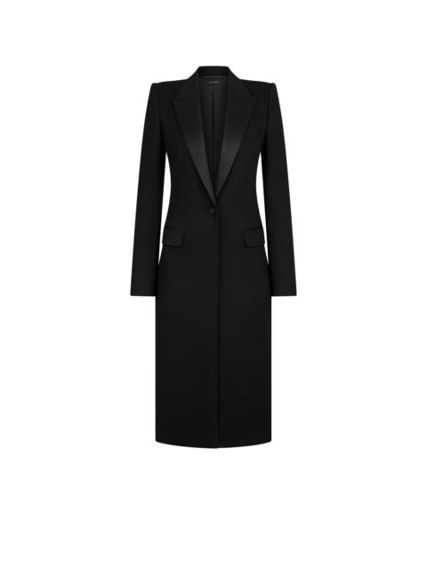 TOM FORD DOUBLE FACE LIGHT WOOL SINGLE BREASTED EVENING COAT