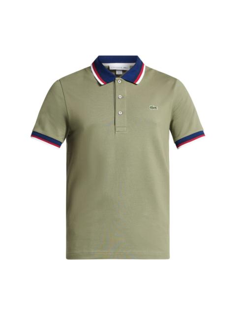 logo-patch polo shirt