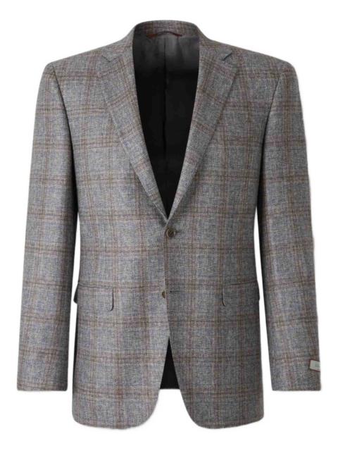 Canali checked single-breasted blazer