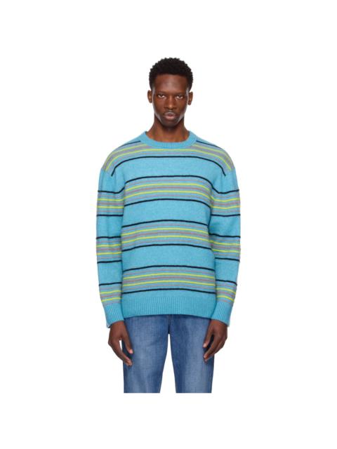 The Elder Statesman Blue Reef Stripe Sweater