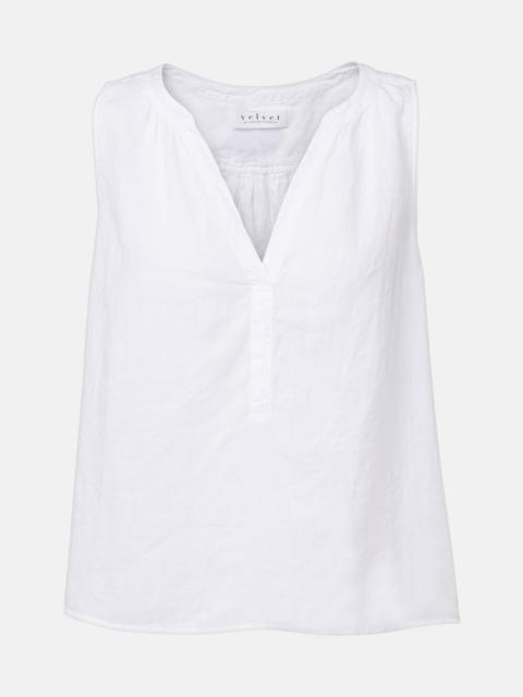 velvet Tacy linen top