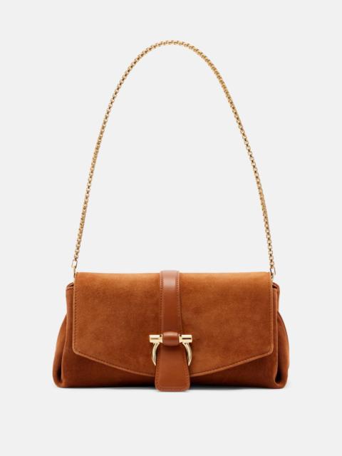 FERRAGAMO Flap Small suede shoulder bag
