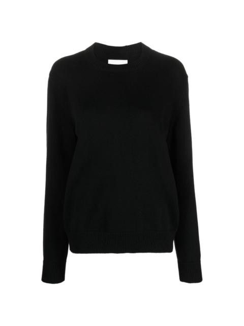 crew-neck cashmere-blend jumper