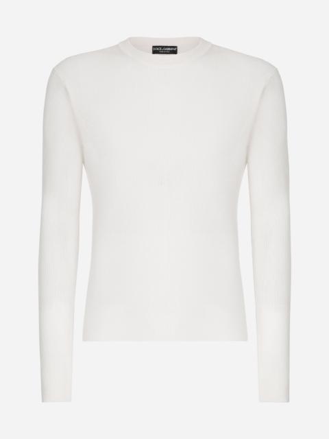 Dolce & Gabbana Silk round-neck sweater