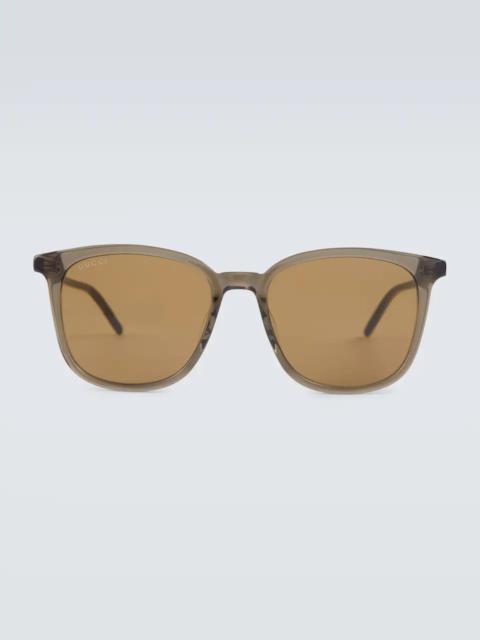 Square-frame acetate sunglasses