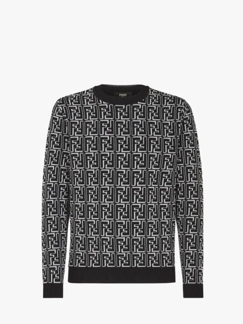 FENDI Black wool pullover