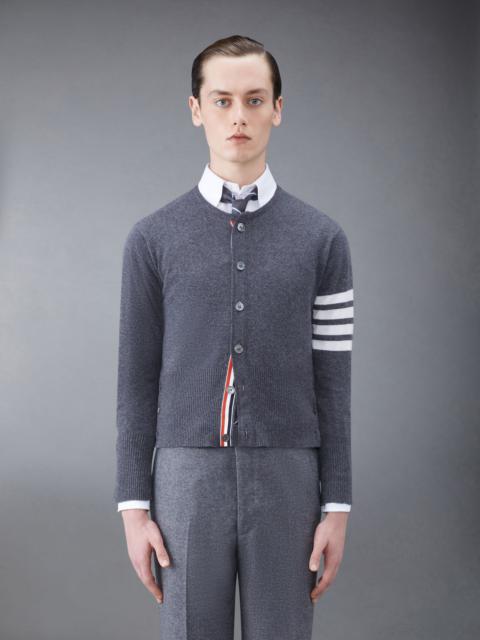 Thom Browne Cashmere 4-Bar Short Crew Neck Cardigan