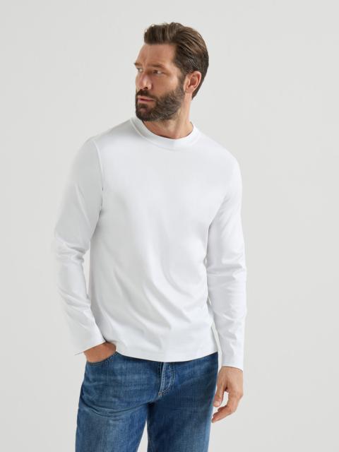 Brunello Cucinelli Cotton jersey long sleeve crew neck T-shirt