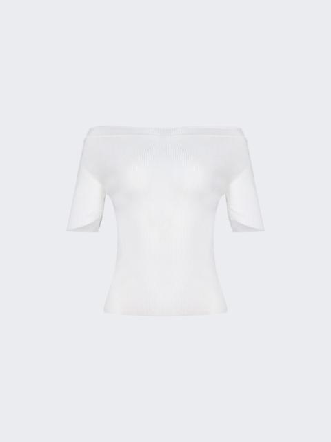 KHAITE Nadine Top Optic White